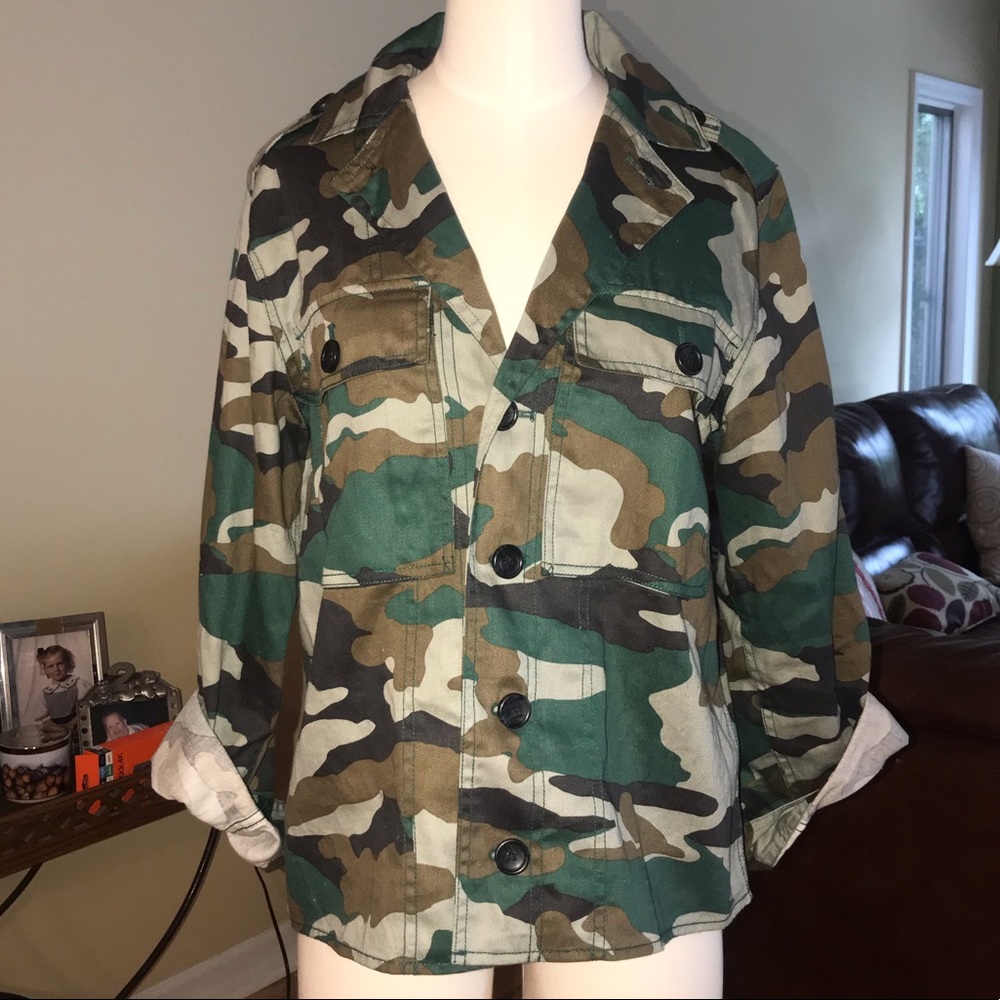 J. Crew Mercantile camouflage jacket
